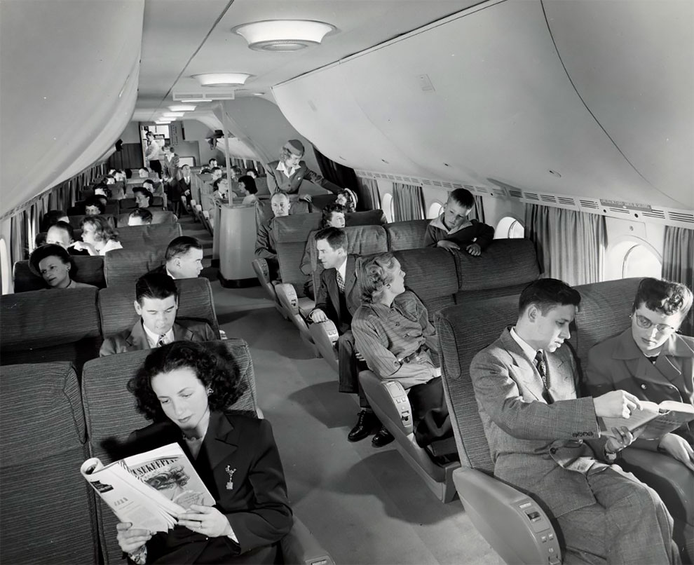 I sedili dello Stratocruiser erano spaziosi e comodi.