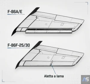 Schema tecnico sulla differenza tra un ala "normale" e una "6/3"