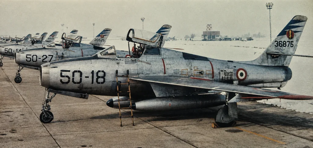 F-84F Thunderstreak dell' Aeronautica Militare