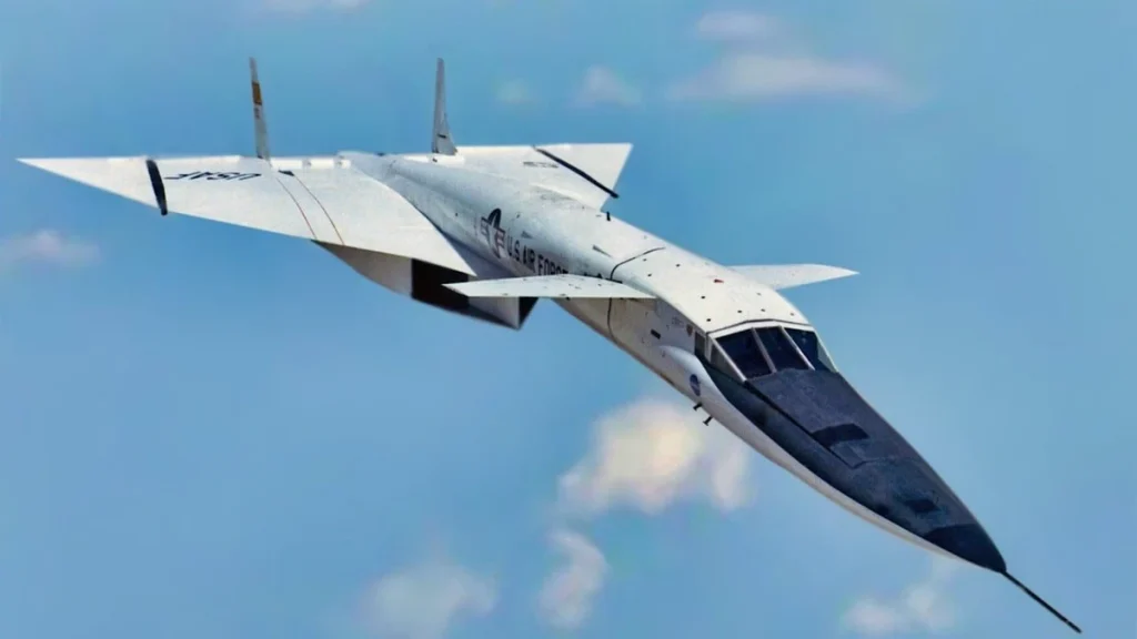 XB70-Valkyrie in fase di volo subsonico.