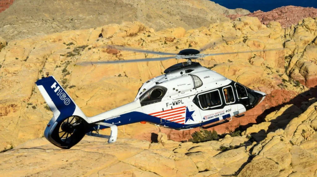 Airbus H160 è dotato di configurazione Fenestron. Foto: Mike Reyno.