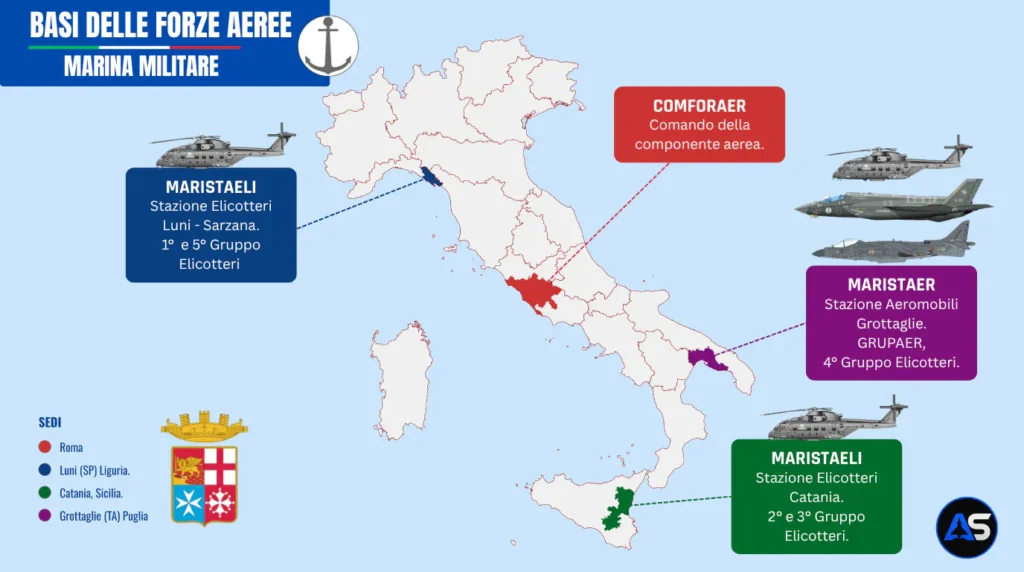 Basi aeree della Marina Militare. ©aerostoria.it