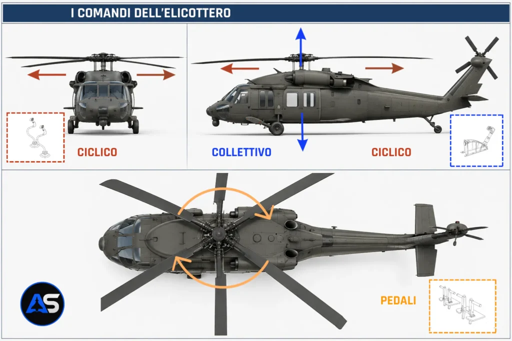 Comandi dell'elicottero