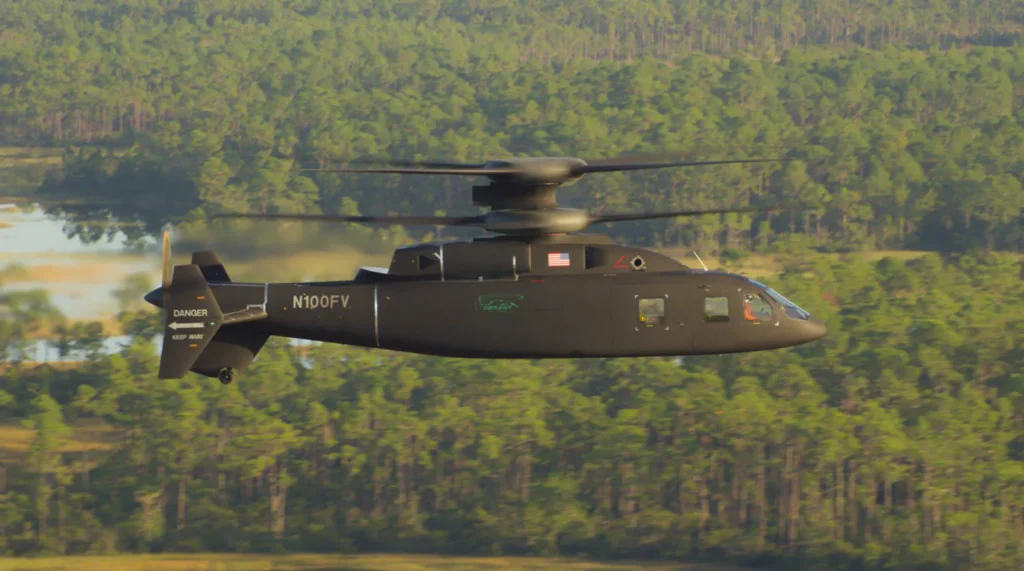 Il prototipo Sikorsky-Boeing SB-1 Defiant (N100FV) in volo di prova. (Foto: Boeing-Sikorsky)