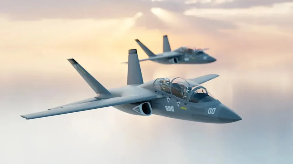 Il rendering del concept proposto da Sierra Nevada Corporation (SNC), l'ultimo rivale rimasto in lizza contro l'M-346N nella gara della U.S. Navy. (Render: Sierra Nevada Corporation)