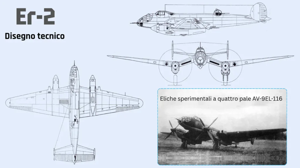 Disegno tecnico Er-2. Elaborazione aerostoria.it