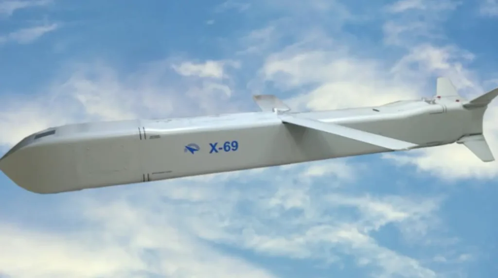 Tactical Missiles Corporation (KTRV). Rendering promozionale del missile da crociera tattico Kh-69 (X-69).