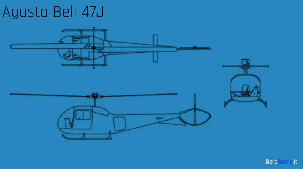 Schema tecnico AB-47J. aerostoria.it