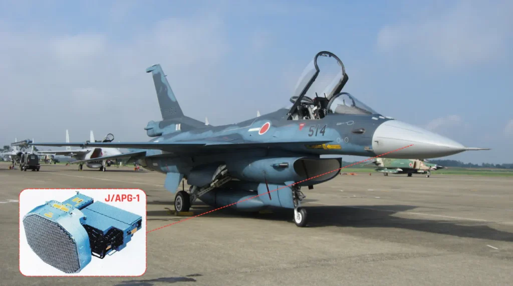 Mitsubishi F-2 e il radar J/APG-1