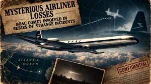 Copertina vintage dell'articolo sui disastri del de Havilland Comet della BOAC.