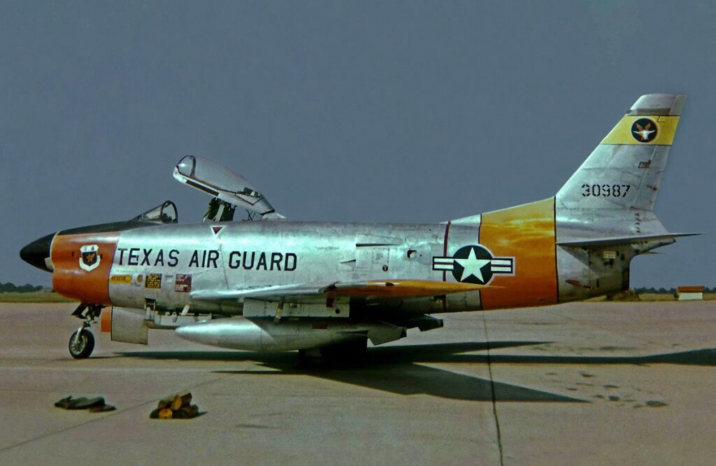 F-86L della Guardia Nazionale Aerea del Texas nel 1960
