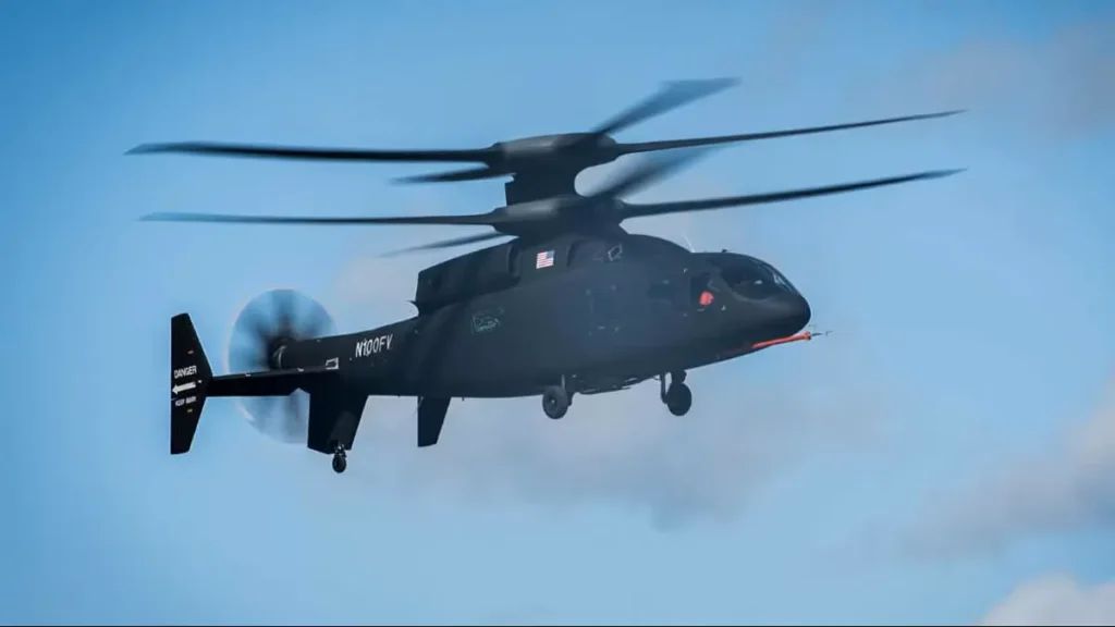 Dimostrazione di volo del Boeing-Sikorsky SB-1 Defiant presso l'aeroporto William P. Gwinn di West Palm Beach, Florida, il 20 febbraio 2020. (Esercito degli Stati Uniti/Sergente Dana Clarke)