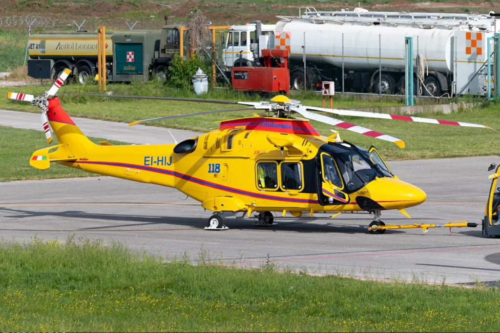 Leonardo AW-169 Alidaunia Società di Navigazione Aerea. (Foto: filippomartinix - Rome Aviation Spotters)